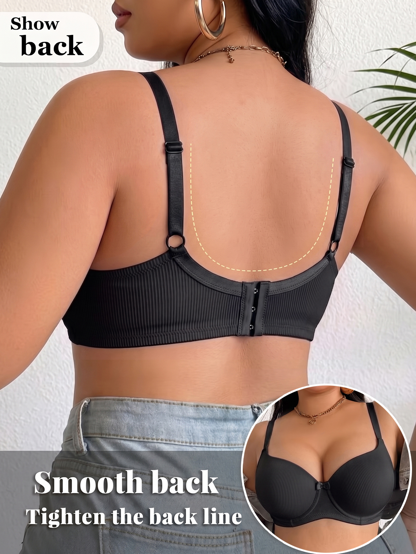 Plus Size Anti-Sagging Women B - Underwire Bra Padded ulasan dan harga
