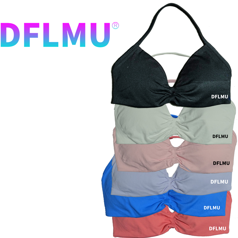 DFLMU Women Halter Sports Bra  - Underwire Bra Padded ulasan dan harga