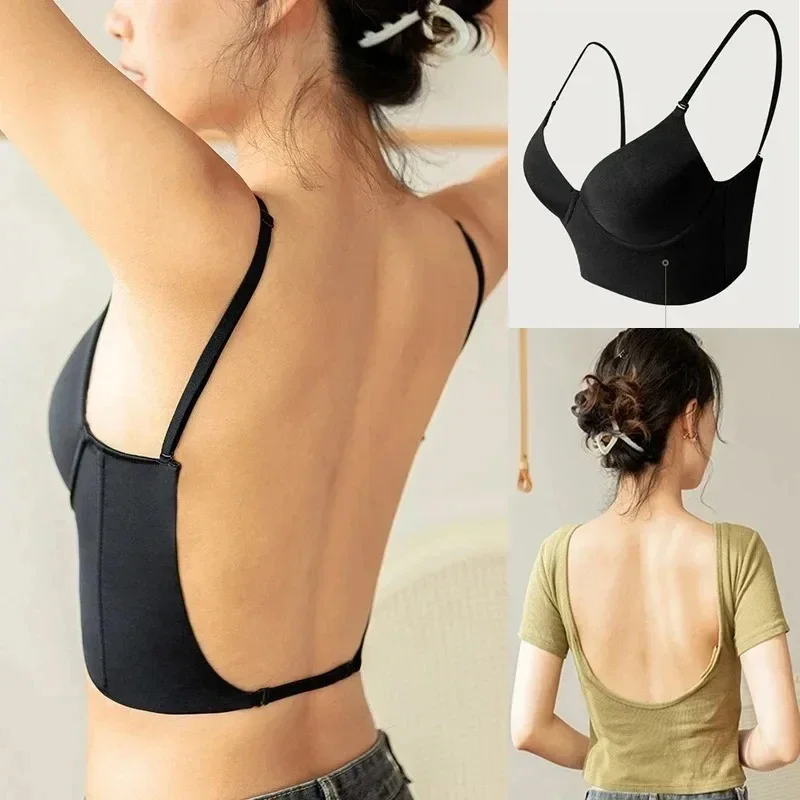 Women Invisible Bra Deep U Plu - Backless Bra Sticky ulasan dan harga