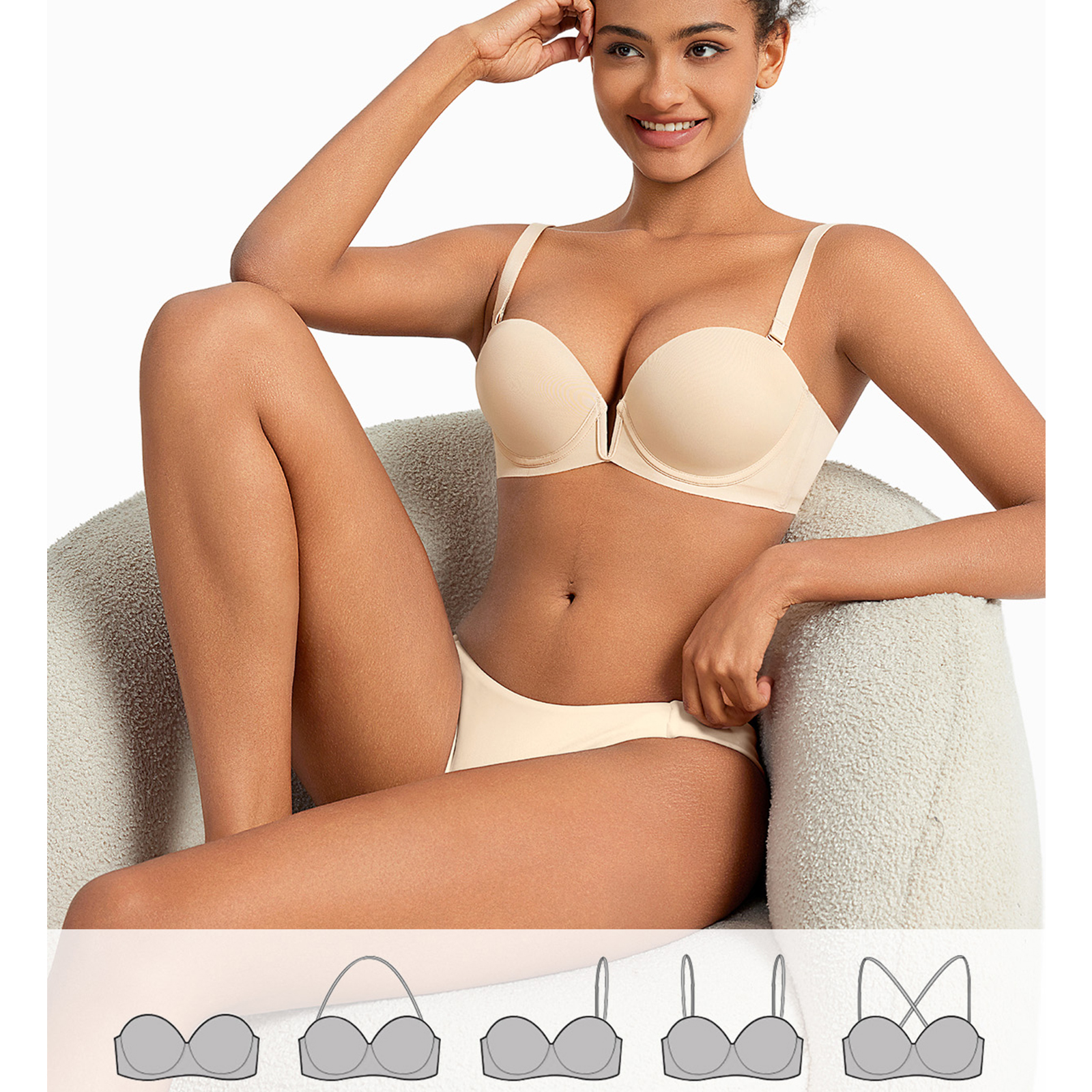 New Bra Push Up Underwire Ultr - Convertible Bra Multiway ulasan dan harga