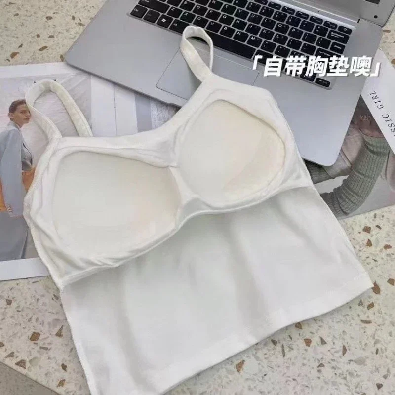 Sexy Sleeveless Crop Top for W - T Shirt Bra Seamless ulasan dan harga