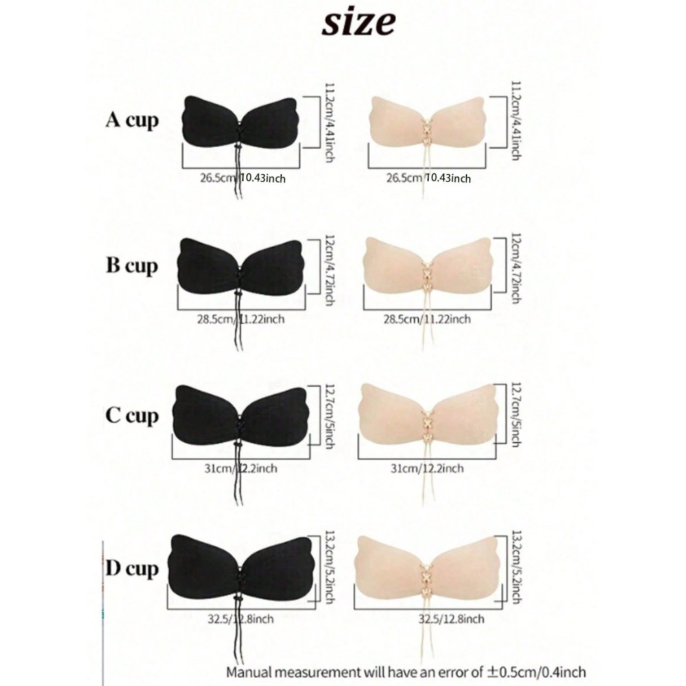 1/2pcs Wing-Shaped Adhesive Br - Strapless Bra Adhesive ulasan dan harga